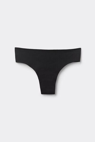 Black Seamless Brazilian Briefs, Black, large image number 7