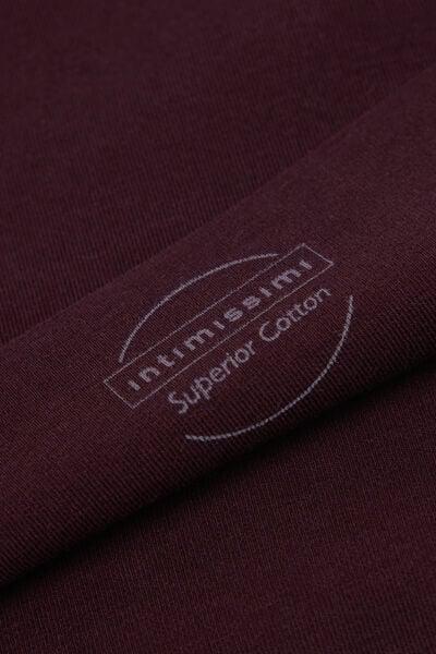 Burgundy Seamless Cotton Brazilian Briefs, 5601_028K, large image number 4