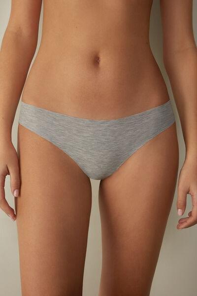 Grey Seamless Brazilian Briefs, , large image number 1