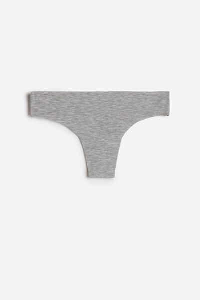 Grey Seamless Brazilian Briefs, , large image number 4
