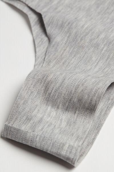 Grey Seamless Brazilian Briefs, , large image number 7
