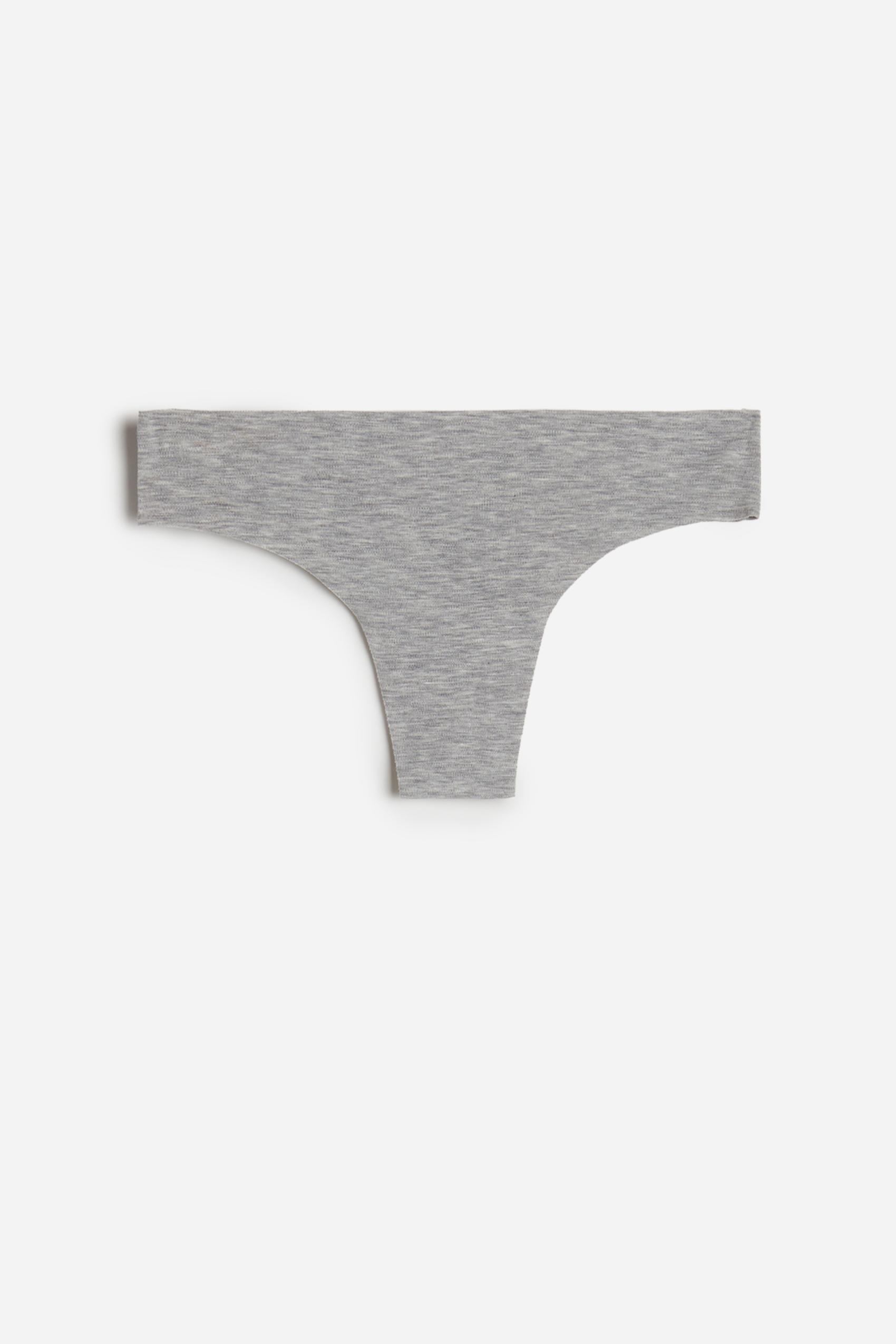 Grey Seamless Brazilian Briefs, , large image number 8