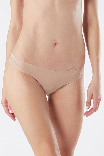 Beige Seamless Supima Cotton Brazilian Briefs, , large image number 0