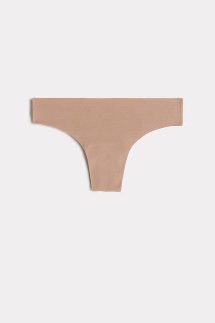 Beige Seamless Supima Cotton Brazilian Briefs, , large image number 10