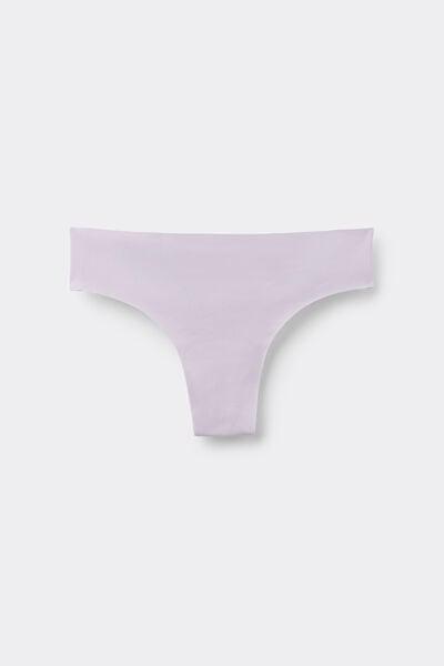 Lilac Seamless Cotton Brazilian Briefs, 5601_056K, large image number 3