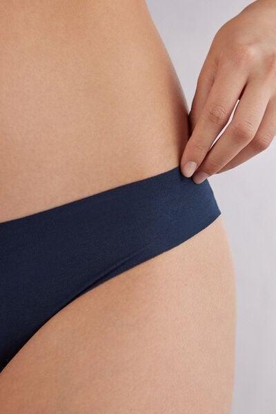Navy Laser-Cut Brazilian Panties, Intense Blue, large image number 10