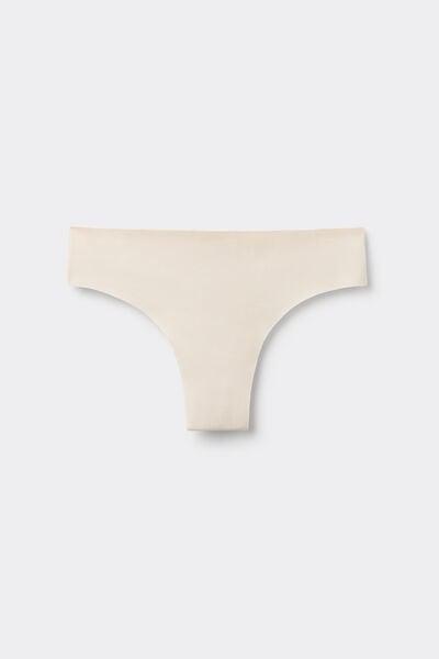 White Seamless Brazilian Briefs, Silk, large image number 7