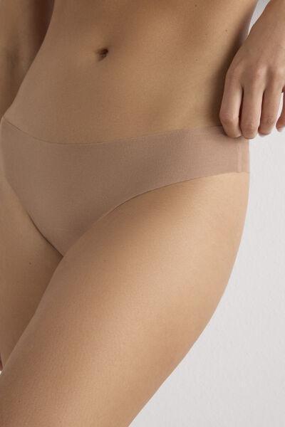 Brown Seamless Brazilian Briefs, Medium Beige, large image number 5