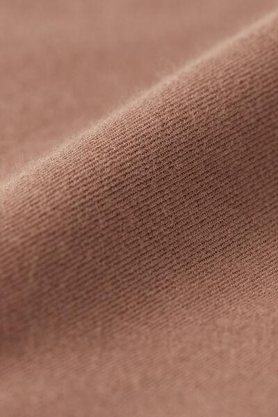 Beige Seamless Cotton Brazilian Briefs, Brown Mocha, large image number 4