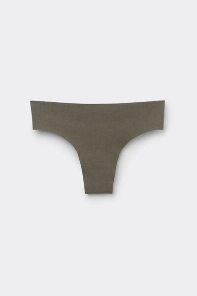Green Seamless Cotton Brazilian Briefs, 5601_660J, large image number 3