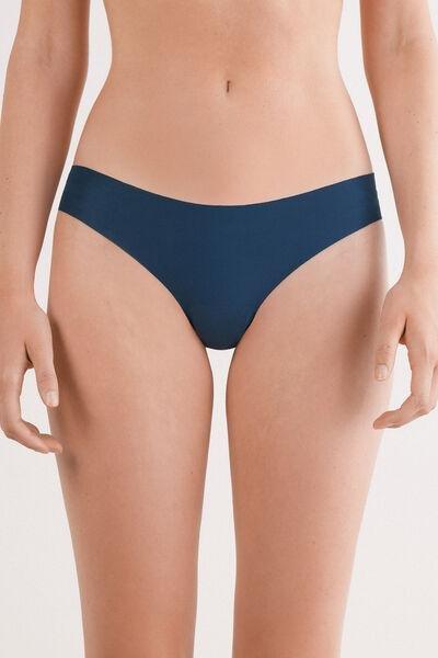 Blue Seamless Lazer Cut Brazilian Briefs, 5601_937J, large image number 2