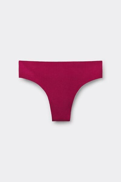 Red Seamless Stretch Brazilian Briefs, 5601_940J, large image number 3