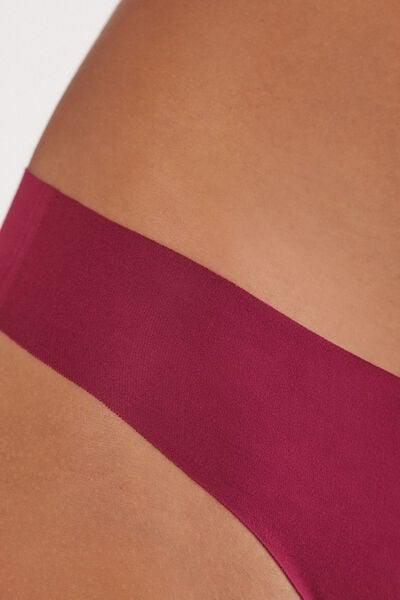 Red Seamless Stretch Brazilian Briefs, 5601_940J, large image number 5