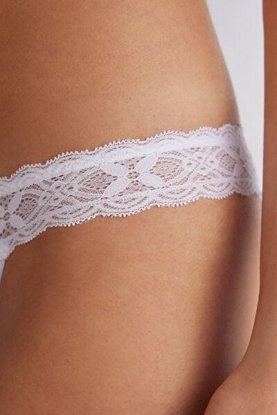 White Carioca Microfiber Brazilian Briefs, White, large image number 5