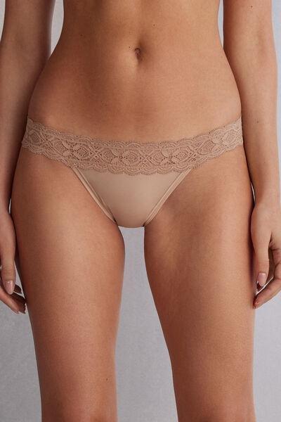 Beige Carioca Brazilian Briefs, , large image number 0