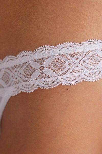 White 80S-Style Brazilian Briefs, White, large image number 5