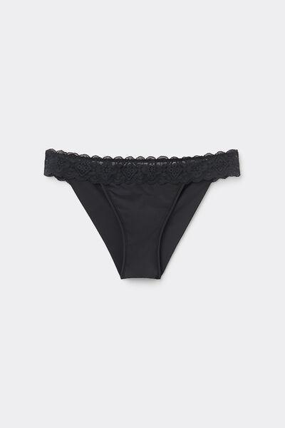 Black Carioca Brazilian Briefs, Black, medium