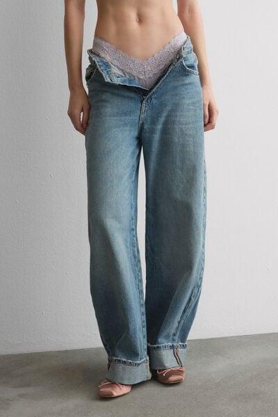 Lilac 80S-Style Lace And Microfibre Brazilian Briefs, 5601_056K, medium