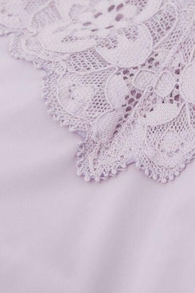 Lilac 80S-Style Lace And Microfibre Brazilian Briefs, 5601_056K, large image number 4