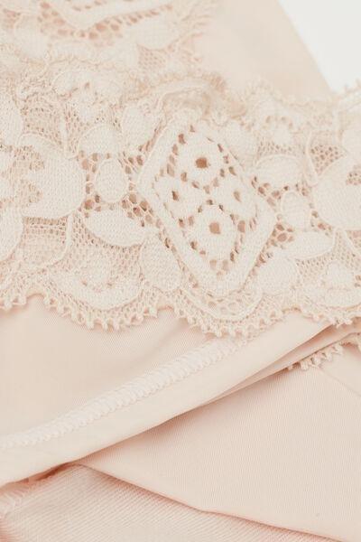 Cream Lace And Microfibre Brazilian Briefs, , large image number 6