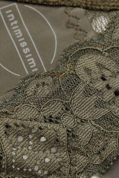 Green 80S-Style Lace And Microfibre Brazilian Briefs, 5601_660J, large image number 4