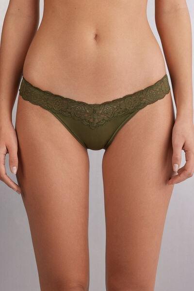 Green 80S-Style Brazilian Briefs, , large image number 0