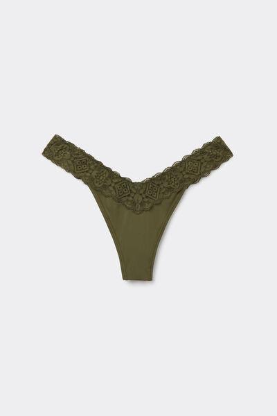 Green 80S-Style Brazilian Briefs, , large image number 2