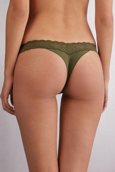 Green 80S-Style Brazilian Briefs, , large image number 3
