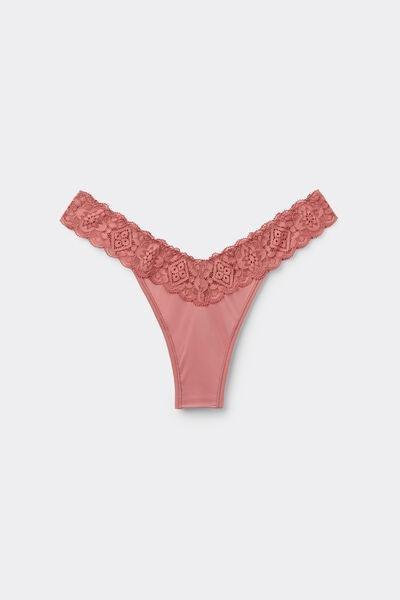 Pink 80S-Style Brazilian Briefs, , large image number 2