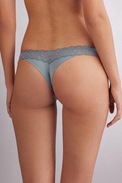 Blue 80S-Style Brazilian Briefs, , large image number 3