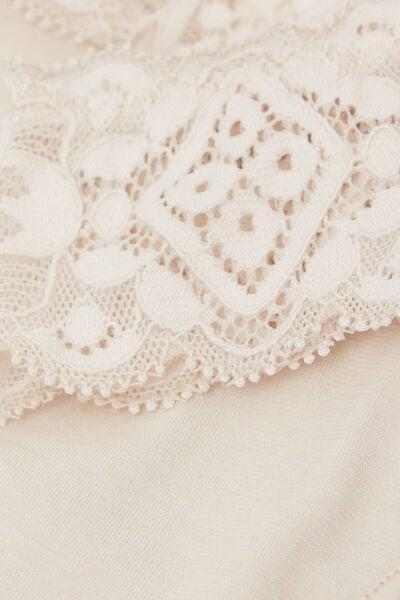 Cream 80S-Style Cotton Brazilian Briefs, Silk, large image number 6