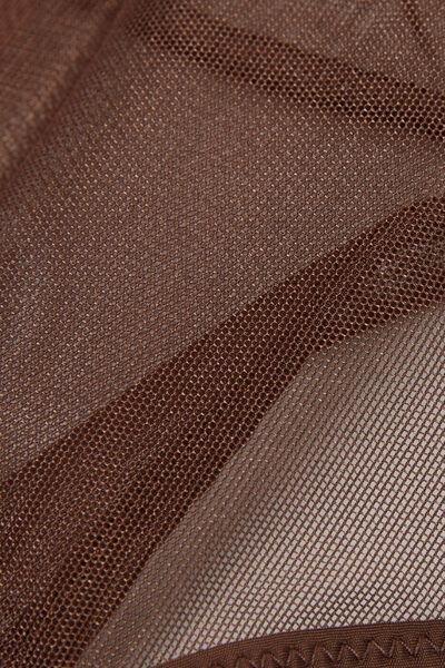 Brown Tulle Invisible Touch Brazilian Briefs, 5601_876J, large image number 4
