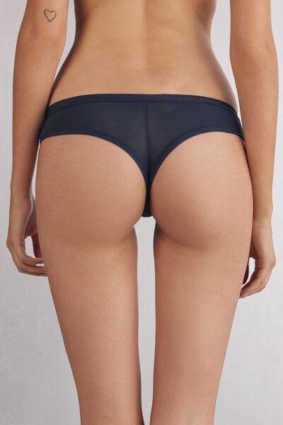 Blue Ultralight Brazilian Briefs, , large image number 3