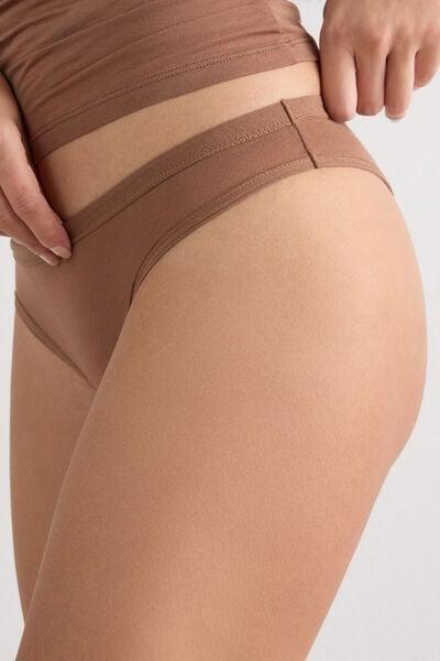 بيج غامق خ"ي" supima؟ ملخصات القطن البرازيلي ، نساء, Brown Mocha, large image number 5