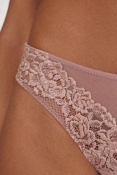 Pink Pretty Flowers Brazilian Briefs, Pink, large image number 5
