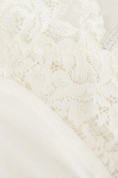White Pretty Flowers Brazilian Briefs, , large image number 4