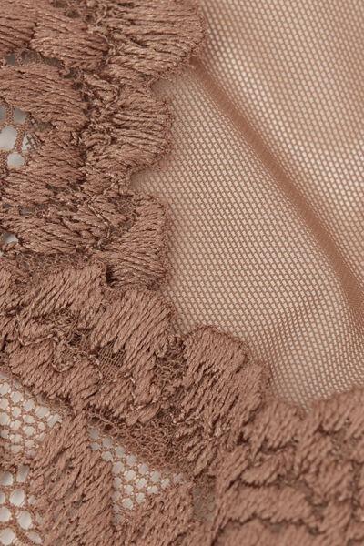 Beige Pretty Flowers Brazilian Briefs, , large image number 4