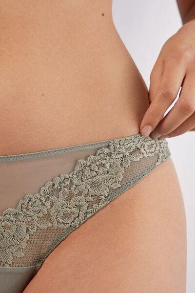 Green Pretty Flowers Brazilian Briefs, 5601_657J, large image number 5