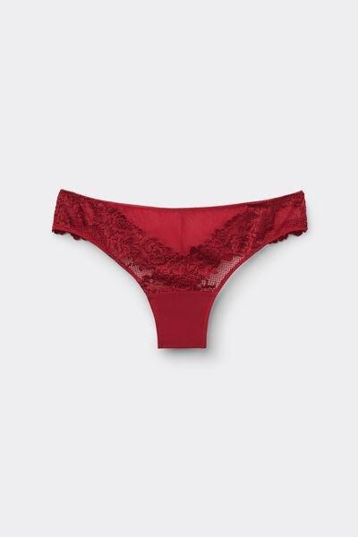Red Pretty Flowers Brazilian Briefs, , large image number 2