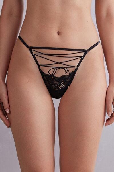 Black Sinful Fantasies Brazilian Briefs, , large image number 0