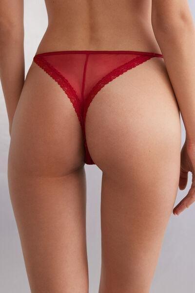 Intimissimi Red Sinful Fantasies String Brazilian