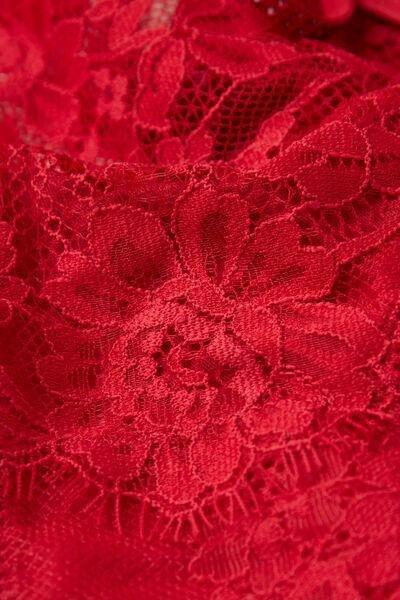 Red A Special Moment Brazilian Briefs With Side Straps, , large image number 4