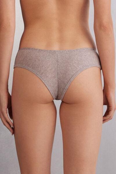 Grey Effortless Beauty Brazilian Briefs, , large image number 3