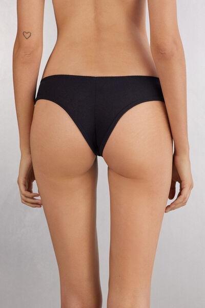 Black Effortless Beauty Brazilian Briefs, , large image number 3