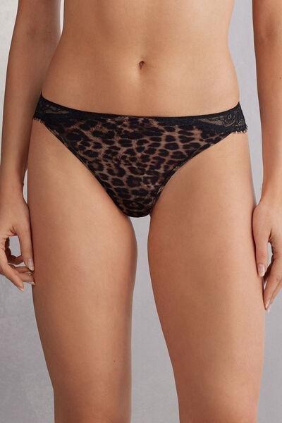 Multicolour Animal Print Brazilian Briefs, 5601_769J, large image number 0