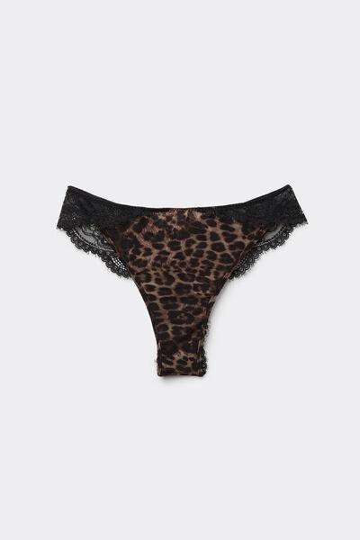 Multicolour Animal Print Brazilian Briefs, 5601_769J, large image number 2