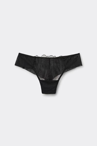 Black Hypnotic Details Brazilian Briefs, , large image number 2