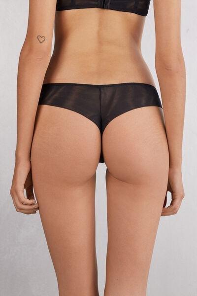Black Hypnotic Details Brazilian Briefs, , large image number 3