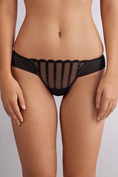 Black See The Magic Brazilian Briefs, , large image number 0