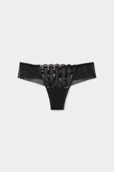 Black See The Magic Brazilian Briefs, , large image number 2